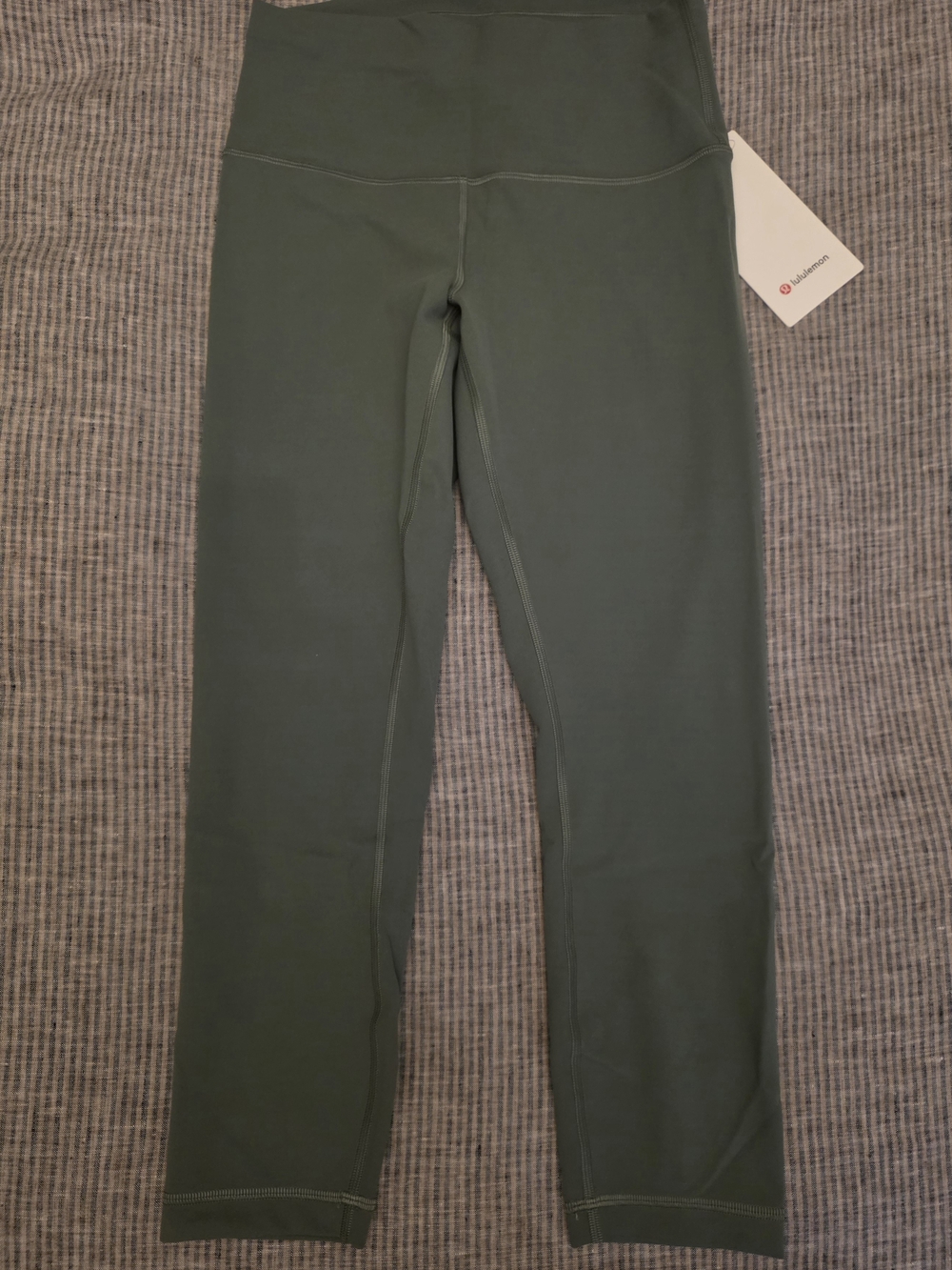 NEW Lululemon 8 Wunder Train High-Rise 23 Grey Eucalyptus GREU Green Leggings - Picture 2 of 7